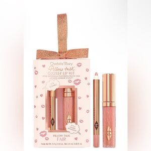 Charlotte Tilbury Mini Pillow Talk Glossy Lip Duo kit in the shade Fair